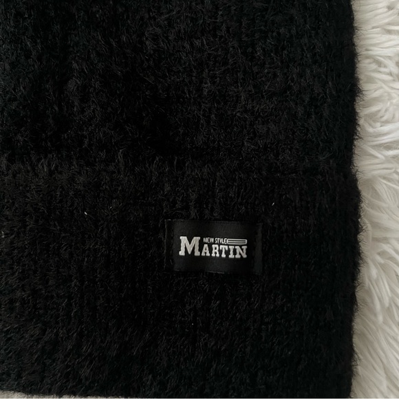 😻 Cute Black Cat Beanie w Ears Warm Knit Beanie - Picture 5 of 6